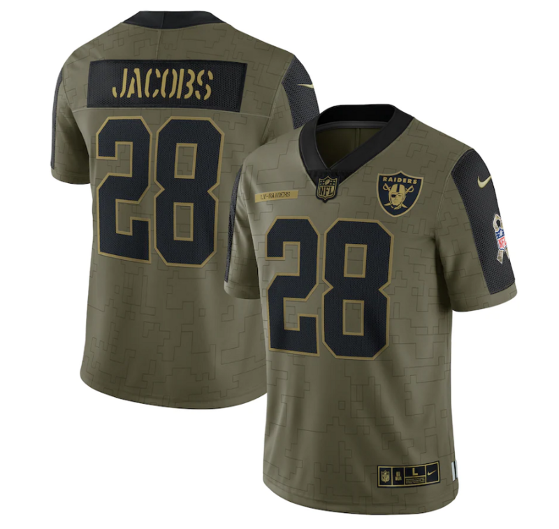Las Vegas Raiders Vapor Limited Jersey Salute To Service 2021
