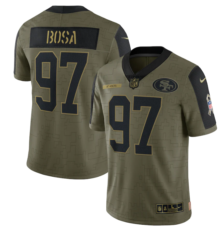 San Francisco 49ers Vapor Limited Jersey Salute To Service 2021