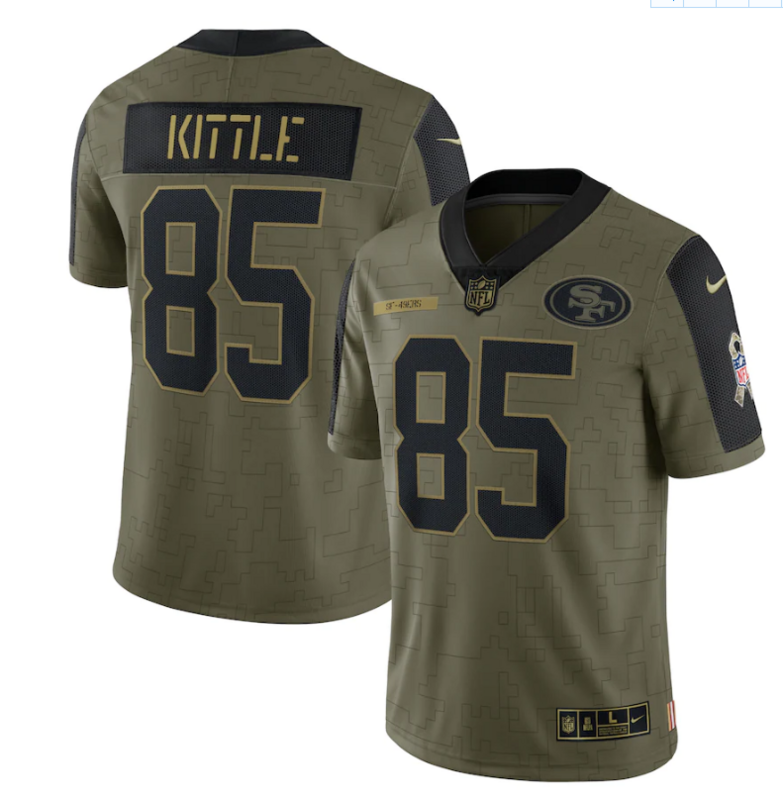 San Francisco 49ers Vapor Limited Jersey Salute To Service 2021