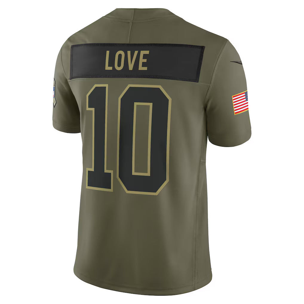 Green Bay Packer Vapor F.U.S.E. Limited Jersey Salute To Service 2025