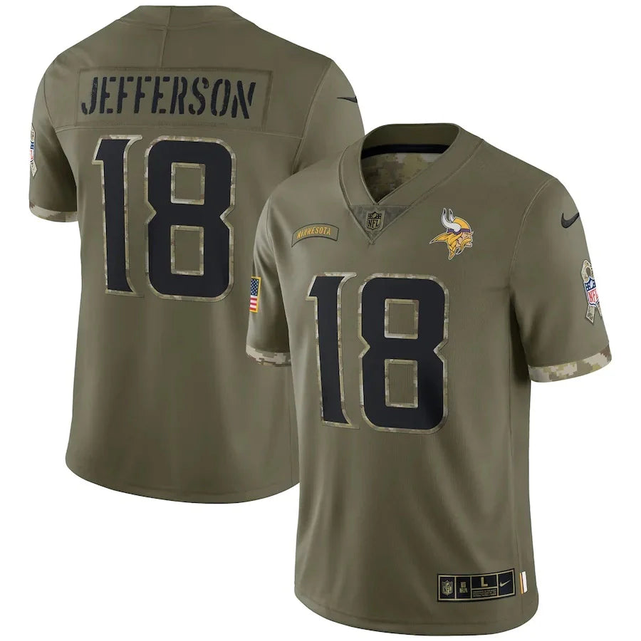 Minnesota Vikings Vapor Limited Jersey Salute To Service 2022