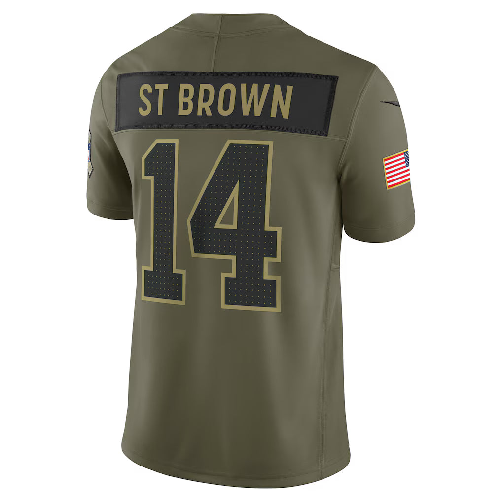 Detroit Lions Vapor F.U.S.E. Limited Jersey Salute To Service 2025