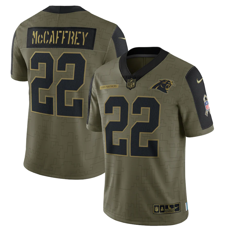 Carolina Panthers Vapor Limited Jersey Salute To Service 2021