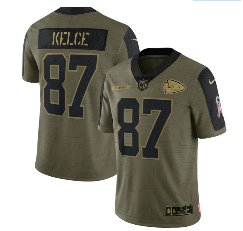Kansas City Chiefs Vapor Limited Jersey Salute To Service 2021