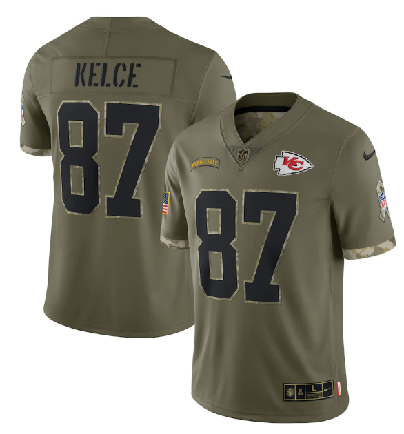 Kansas City Chiefs Vapor Limited Jersey Salute To Service 2022