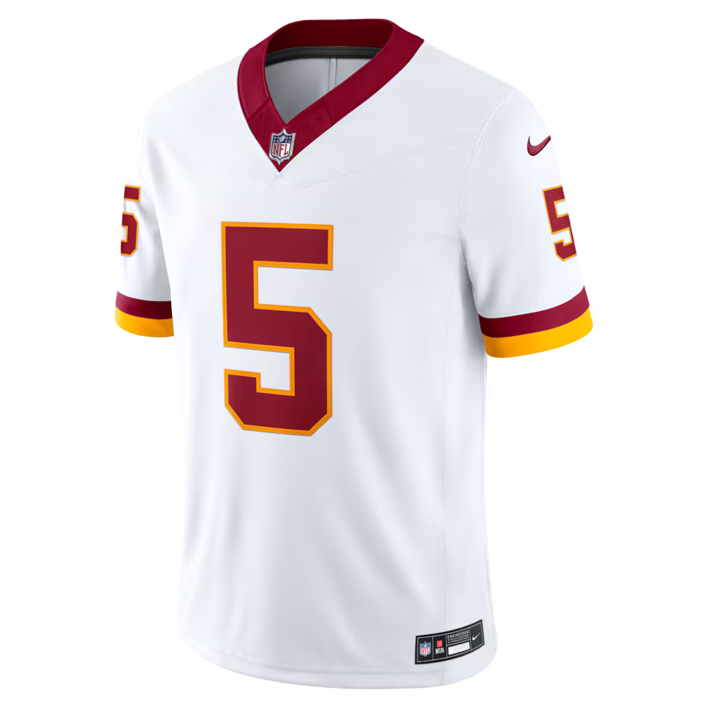 Washington Commanders Vapor F.U.S.E. Limited Jersey Sewn Down White