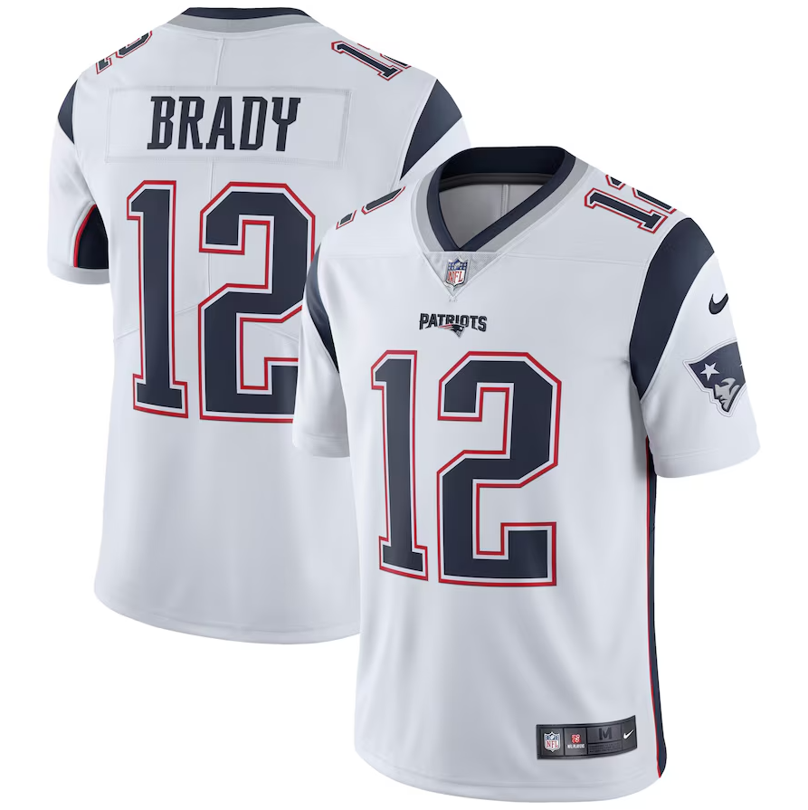 New England Patriots Vapor Limited Jersey Brady White